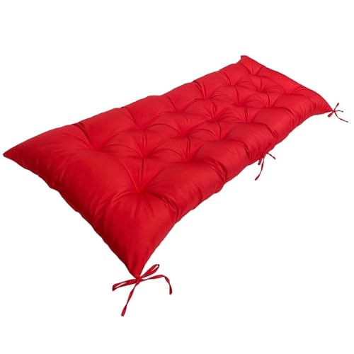 Coussin pour chaise pivotante de patio rouge idéal pour des moments de détente