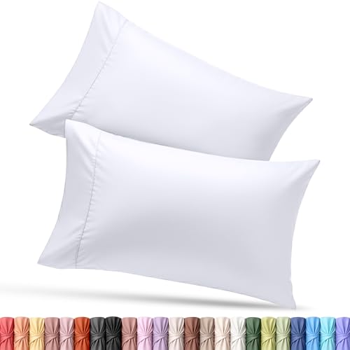 Utopia Bedding Queen Pillow Cases - 2 Pack - Envelope Closure - Soft Brushed Microfiber Fabric...