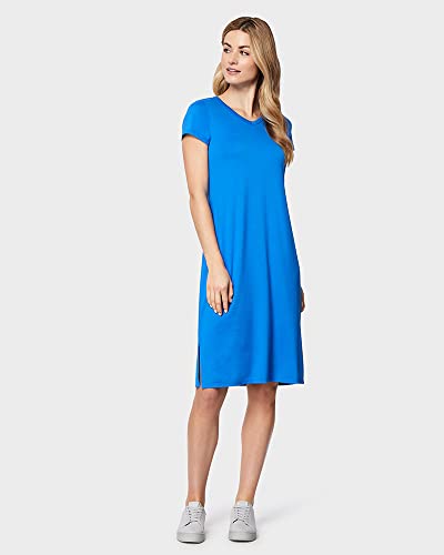 Image of 32 DEGREEES Women's Cool T-Shirt Dress | Moisture Wicking | Ultra-Soft | Anti - Odor | Side Slits