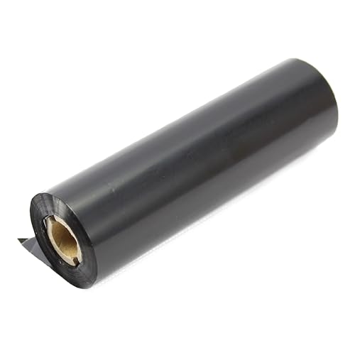 Image of 110mm x 74m Black Thermal Transfer Ribbons Wax Resin Grade Ribbons, Box of 25. for Zebra Desktop Printers.