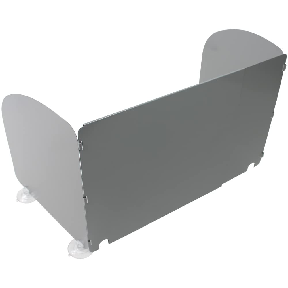 Protection contre les intempéries en métal pour gazinière de camping-car, caravane, bateau, réglable, gris