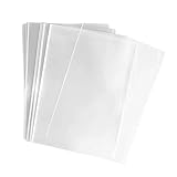 TOPWEL 100 Clear Flat Cellophane Treat Bags 6x8 inches (1.2 mil) for Gift Baskets, Party Favors, and Crafts