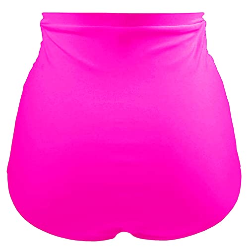 Image of Tempt Me Women's High Waisted Swimsuit Bottom Tummy Control Ruched Bikini Bottom Vintage Swim Bottom Tankini Briefs