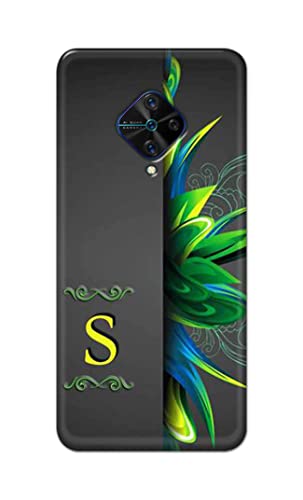 Image of Name II Initial II Letter Alphabet S Hard Back Case Cover for Vivo S1 Pro Back Cover -(J5) VNS2222
