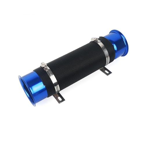 Tuyau d'admission d'air froid turbo voiture 76 mm conduit flexible réglable bleu
