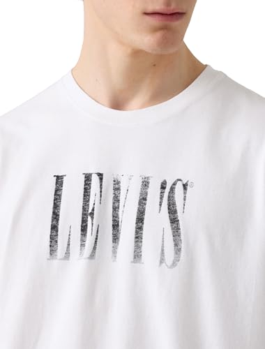 Ss Relaxed Fit Tee Distressed Serif 3 Wh – Ansicht 3