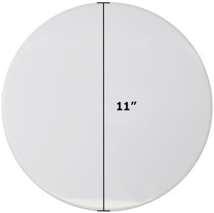 Beam Lighting 11in White Round Acrylic Drum Style Cover/Lens for Fixture with 8in Circline Bulb