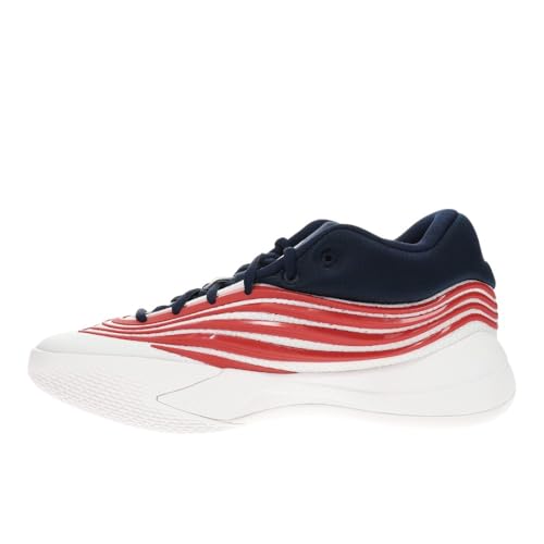 Image of adidas Mens Dame X St. John's University Basketball Sneakers Shoes - Red, White