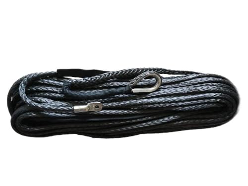 Mining 10mm x 30m UHMWPE Windenseil Grau