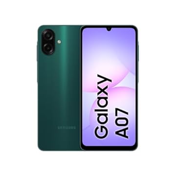 Celular Samsung Galaxy A07 256GB, 8GB, Câm. 50MP, Tela 6.7"- Verde