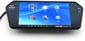 TRENDONN 7 INCHES CAR LED Screen - Rear View - Mirror Display - MP5 / USB/SD/Bluetooth/Video Player - Bluetooth - Audio and Video Support - Watch Movies/Songs/Photos/Books and Much More