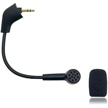 Replacement Game Microphone Compatible with Kingston HyperX Cloud 2 II Pre-2021 1st Version Wired and Core Pro Cloud X for PS4, PS5 Headsets Noise Detachable Game Mic,3.5mm Jack