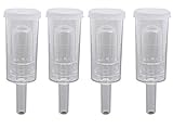4 Piece Simple Airlock Homebrew Air Lock With Cap Beer Fermentation Wine Making Twin Bubble Grommet Airlocks