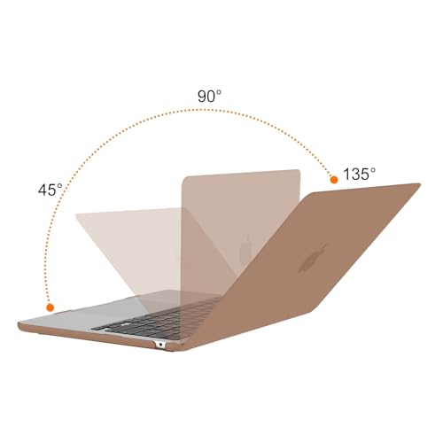 Image of MOSISO Compatible with MacBook Air 13 inch Case M5 2026 M4 2025 M3 M2 2024-2022 A3449 A3240 A3113 A2681, Hard Shell&Keyboard Cover&Screen Film&Type C for MacBook Air 13.6 inch Case, Mocha