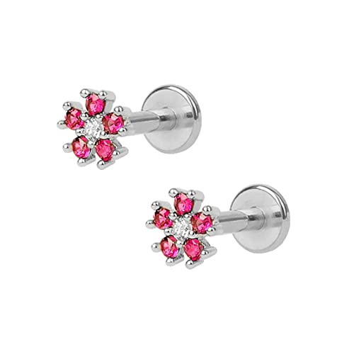 Boucles d'oreilles 925 flocon de neige en argent sterling et oxyde de zirconium