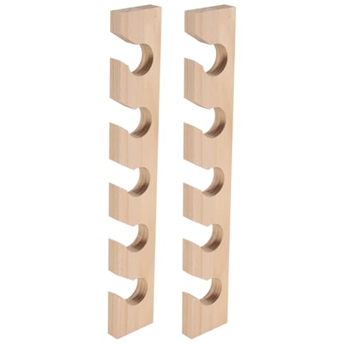 Pqahffowr 2 Soportes para Sombreros para Pared, Organizador Gorras BéIsbol de Madera, Soporte para Sombreros BéIsbol de Montaje en Pared, Estantes Verticales para Sombreros para Armario