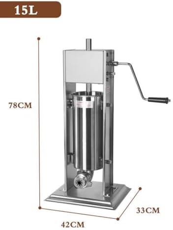 Commercial Stainless Steel Churro Maker Machine, 5L/7L/10L/15L Vertical Press & Sausage Stuffer, Ideal for Spanish Churros, Heavy-Duty Churro Press, 7L Capacity,15L