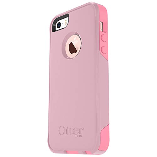 OTTERBOX Commuter Series for iPhone SE (1st gen - 2016) and iPhone 5/5s - Retail Packaging - Bubblegum Way (Bubblegum Pink/Seashell Pink)