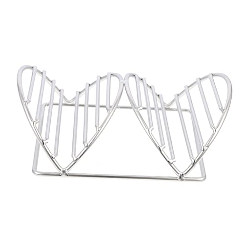 GRIRIW Stainless Steel Taco Rack Stand Taco Holder for Kitchen Restaurant Compact Design for Holds Multiple Tacos for Burritos Tortillas