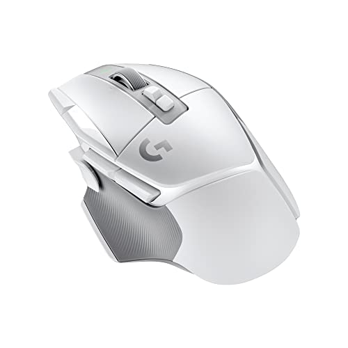 Mouse Gamer Sem Fio Logitech G502 X LIGHTSPEED com Switch LIGHTFORCE, 13 Botões Programáveis, Sensor HERO 25K, Compatível com PC/ macOS/ Windows - Branco