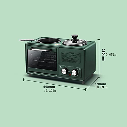 Xu Yuan Jia-Shop Toaster Toaster Home Multifunktions-Frühstücksmaschine Toaster Automatischer Toaster (Farbe: Grün… – Bild 3