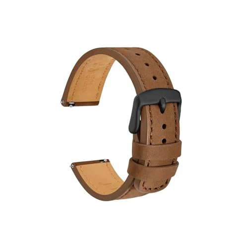 Bracelet de montre en cuir noir marron vert pour Fossil Q et Michael Kors