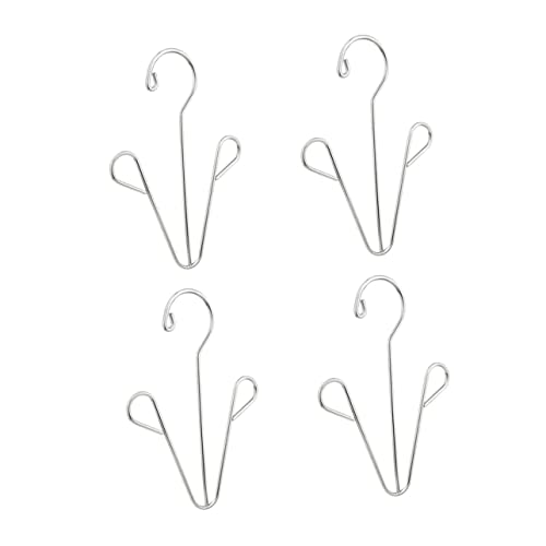 DECHOUS 4Pcs Stainless Steel Shoes Drying Rack Organizer Lightweight Shoe Hanger for Closet Entryway Home Use Prevents Crumples Distortion Silver