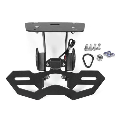 XUXRHMEAN Für Y&AMAHA MT03 MT25 YZF R3 R25 2015–2024 Motorrad-Kennzeichenhalter Kotflügel-Entferner Rücklicht Motorrad Nummernschildhalter(License Plate Holder)