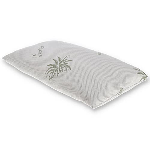 Casatessile Guanciale Traspirante Fibra Aloe Cuscino Letto Essenza Aloe Vera.