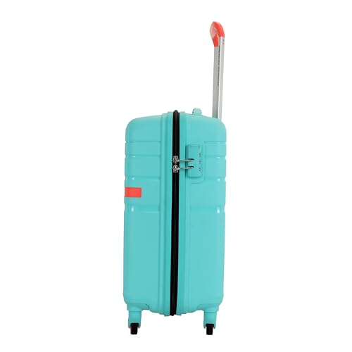 Image of American Tourister Upland Sport 55 CM Small Carry-On Polypropylene (PP) Hard 4 Wheels Spinner Luggage /Suitcase /Trolley Bag for Travel (Pool Blue)