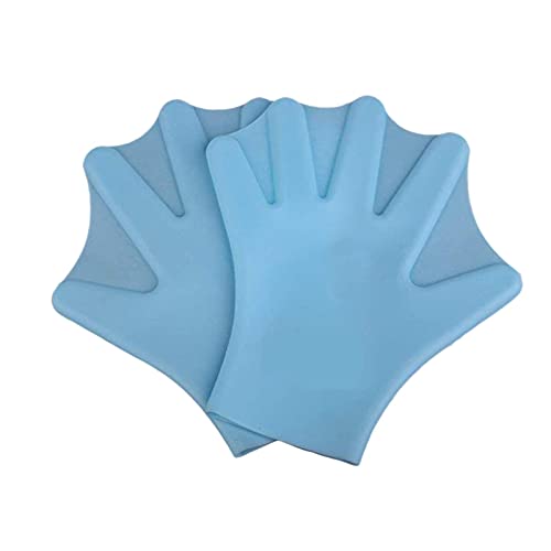 Guantes de natación Manoplas de Silicona Guantes palmeados Manoplas for niños Suministros de Buceo Guante de Paleta palmeado
