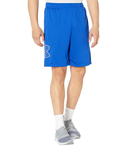 Image of Under Armour UA Tech Graphic Shorts Royal /Mod Gray 2XLT