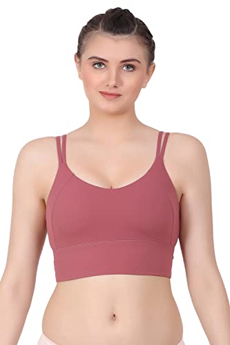 Amour Secret Lightly-Padded Nylon Blend Full Coverage Outdoor, Yoga, Gym Sports Bra for Women SB2061