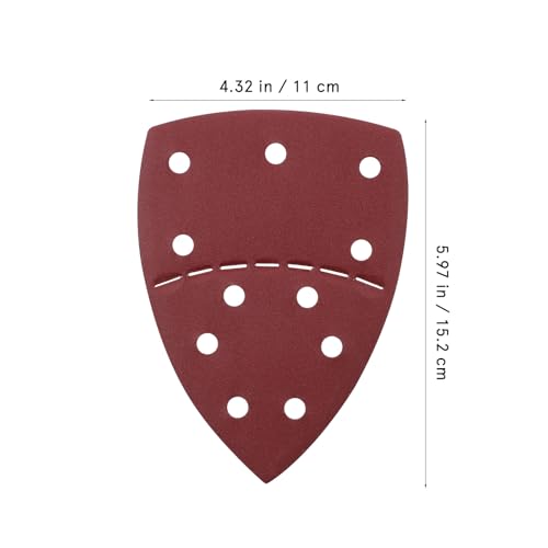 Papel de lija triangular grano 240 para lijadora de ratón madera metal 2
