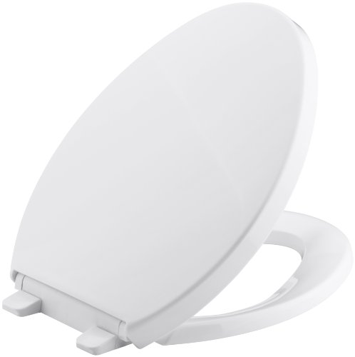 Super Cheap 🛒 KOHLER K-4748-0 Saile Quiet-Close Elongated Toilet Seat with Quick-Relase Hinges, White