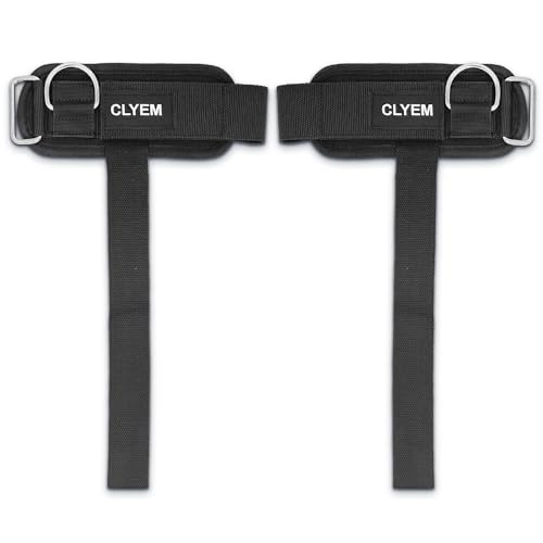 Weightlifting Straps with D Ring, Premium Wrist Straps for Deadlifting, Bodybuilding, Powerlifting, Wrist Cuffs with D Ring for Cable Machine Workout, Durable Weight Lifting Straps for Gym