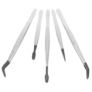 Lurrose 5er Industrie-Pinzetten Set 11307QACU99