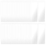 Clear Bookmark Sleeves Penta Angel 50Pcs Plastic Blank Photobooth Frames Vinyl Book Markers Cover Holder with Hole for Students Reading Wedding Valentine’s Gift Party Favor, 6.69x2.28'' (50)