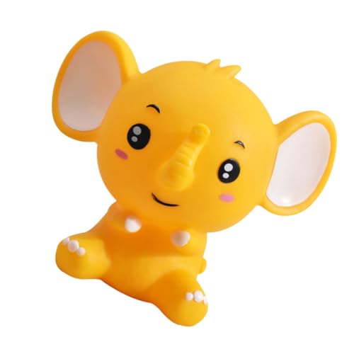 Tirelire Éléphant en Vinyle Jaune, 1 Pièce pour Garçon et Filles