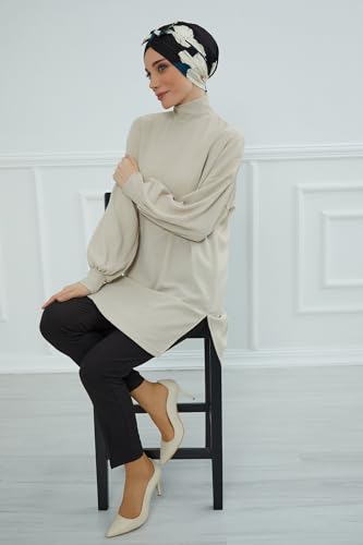 Aisha's Design Printed Instant Turban with Bow for Women, 95% Cotton Head Wrap Hats, Hijab Cap Stylish Design3