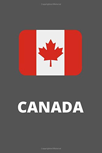 CANADA Flag Dot Grid Notebook Drawing Pad: Doted Ruled Pages Book (6 x 9 inches) - 120 Pages Journal II Planning, Drawing, Sketching, Writing,: Canada fan travel guide aid or gift (Nationalism)