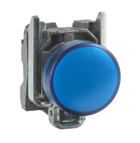 Luz piloto Harmony XB4 Schneider con lente plana LED de 22 mm y 230V CA para cuadro eléctrico