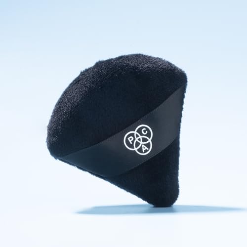 Image of PAC Pizza Puff Black | Small Size 99% Soft Natural Cotton | Less Product Wastage,Ideal for Under Eyes