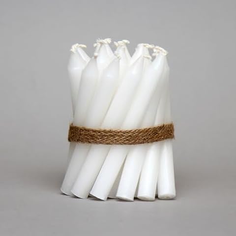 Box of 20 White Chime Candles for Events Cover