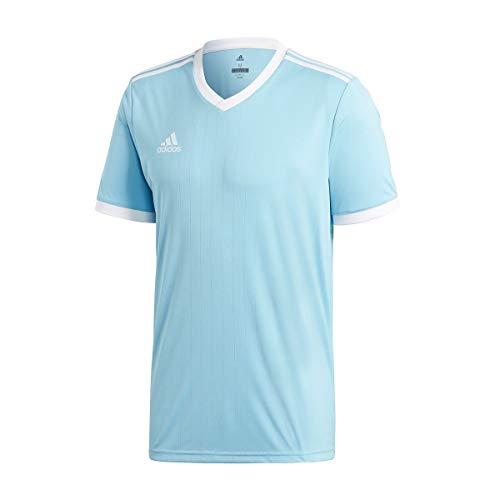 adidas TABELA 18 JSY T-Shirt, Hombre, Clear Blue/White, M