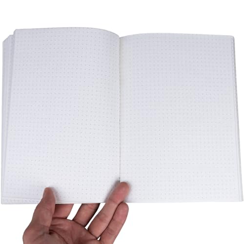 skaard Notizblock ⎪ a5 ⎪Recycling-Papier | gepunktet ⎪ weiß⎪ Nachfüllpapier z.B. für skaard Notizbuch