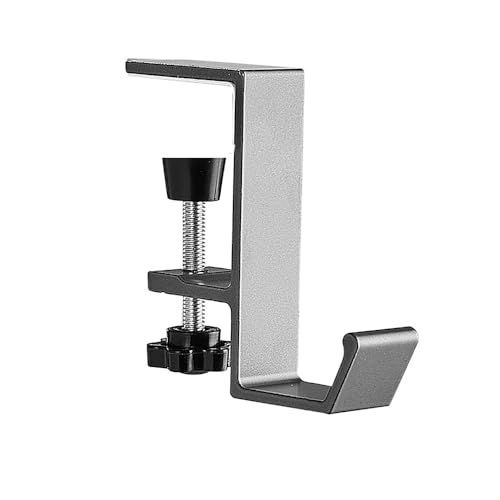 Multifuncional para estudantes, escritório, mochila, armazenamento sem perfuração, bolsa de mão, gancho, borda de mesa, gancho para mesa, gancho lateral (cinza)