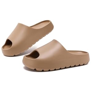 Cloud Slides for Women Men, Recovery Pillow Slides for women,EVA Anti-Slip shower shoes,Thick Sole Open Toe Garden Shoes,sandals women,mens slippers for Indoor and Outdoor