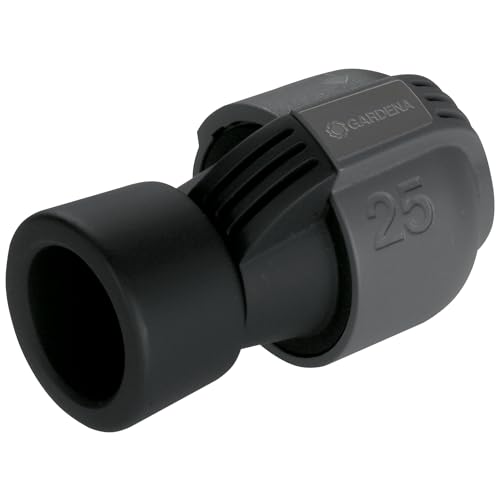 Gardena Sprinklersystem Verbinder: Verbindungsstück für Rohranschluss an Ventilboxen, Pipelines, Spiralschlauchboxen und an Hausinstallation, 25 mm x 1 Zoll-Innengewinde, Quick&Easy (2762-20) Gardena Sprinklersystem Verbinder: Verbindungsstück für Rohranschluss an Ventilboxen, Pipelines, Spiralschlauchboxen und an Hausinstallation, 25 mm x 1 Zoll-Innengewinde, Quick&Easy (2762-20)