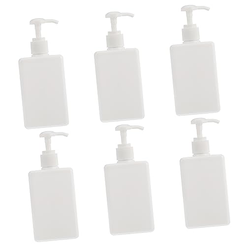PATKAW 6 Piezas Botella De Loción Dispensadora Jarabe Dosificador De Lavado De Manos Contenedores Taza De Café Dispensador De Jabón Montado En La Pared Perfume Bomba Cromo Páginas